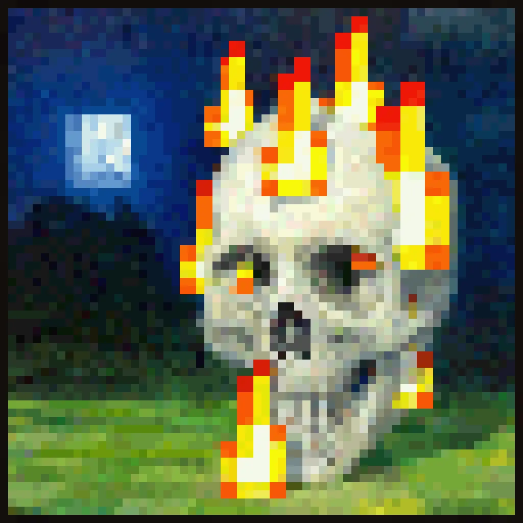 Burning Skull
